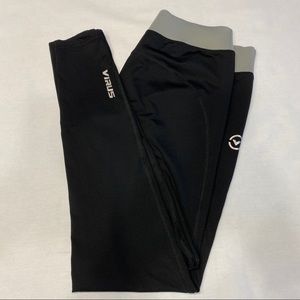 Black Compression Leggings | Exercise Tights | Virus